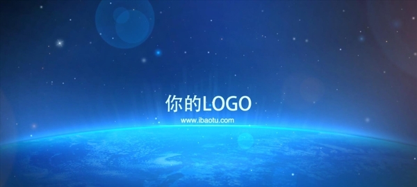 Pr蓝色星空科技logo模板