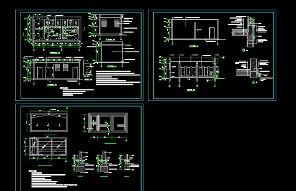 一套公厕施工图图片