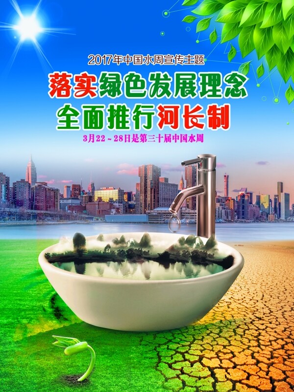 2017年中国水周宣传展板