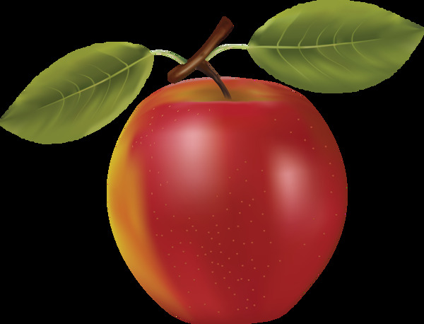 漂亮红颜色苹果图片免抠png透明图层素材