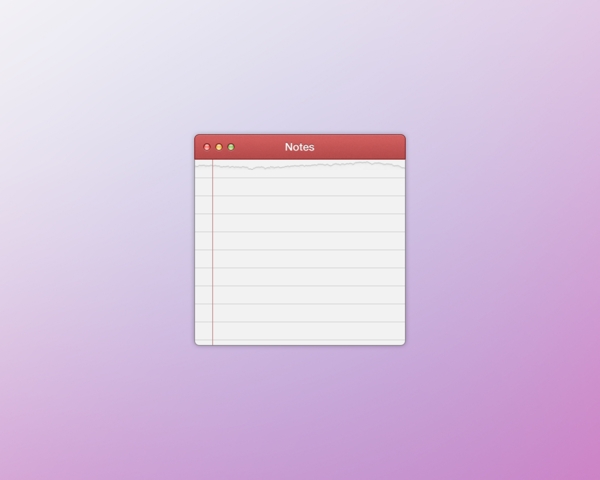 撕纸MAC记事本界面PSD