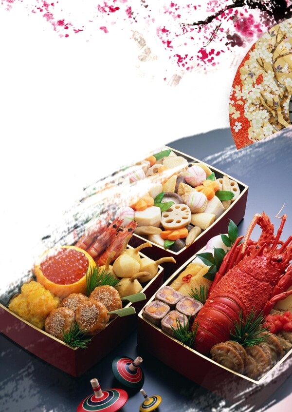 美味日本料理美食海报