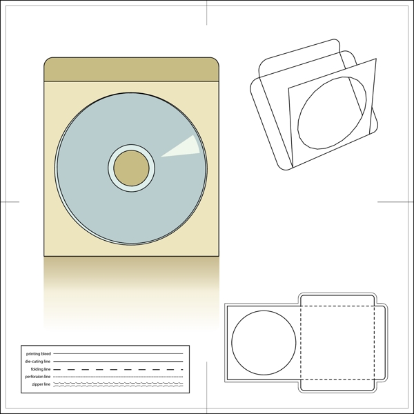 光盘包装盒图片