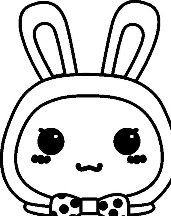 卡通兔子头图片