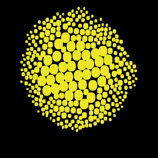 创意减压黄色圆点png元素
