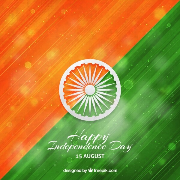 抽象手绘背景印度独立日
