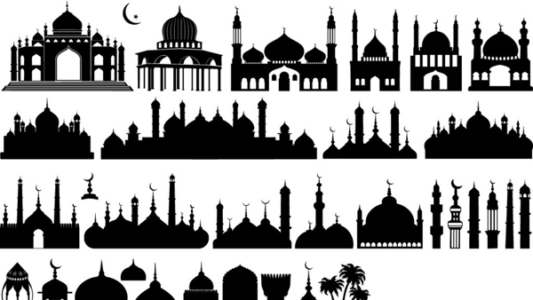 清真寺矢量图标