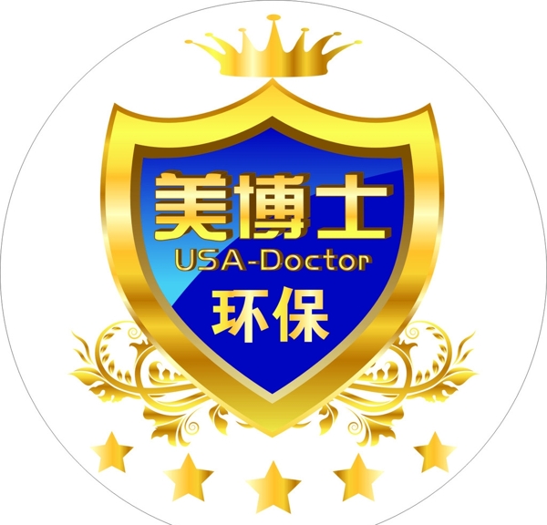 美博士贝壳粉logo标志