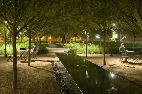 国外大学校园夜景图片