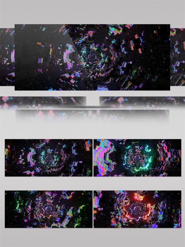 紫色旋涡银河视频素材
