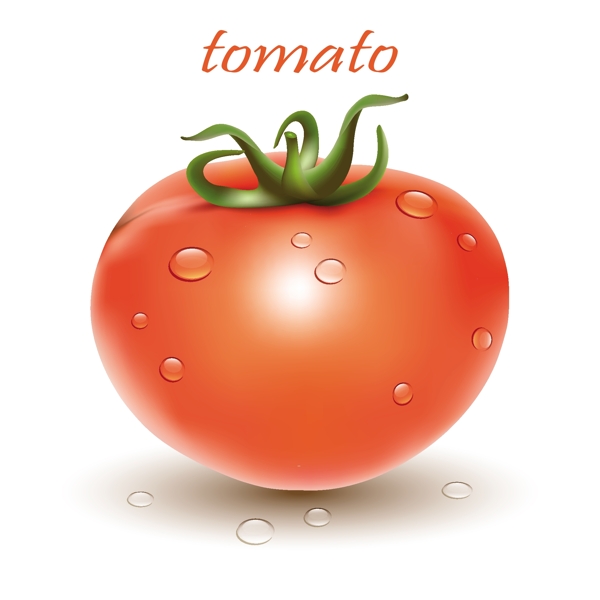 卡通番茄西红柿蔬菜矢量素材