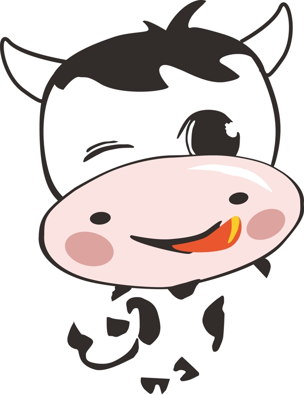 卡通小奶牛