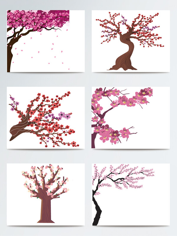 桃花树ai素材