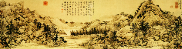 高清古代名画春山图图片