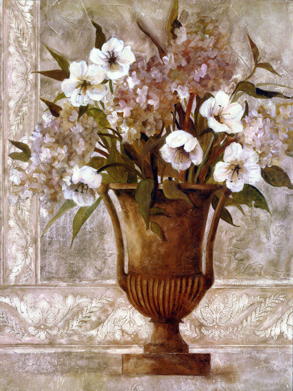 油画花瓶花卉图片