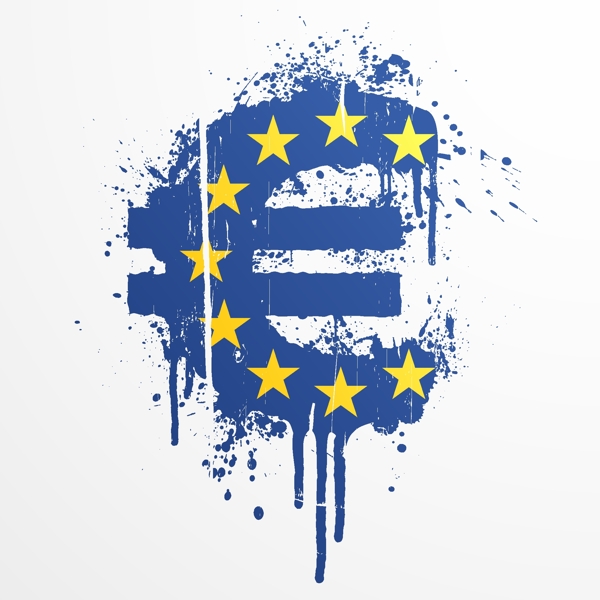 建立欧盟旗帜和标志设计矢量图01