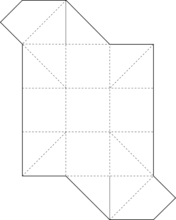 08包装盒展开矢量图盒子外包装矢量纸盒折叠图