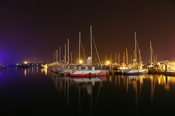 海港码头夜景