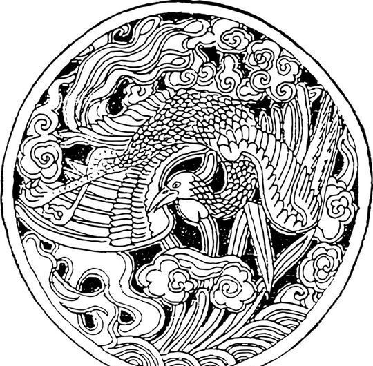 清代上版画装饰画中华图案五千年矢量AI格式0948