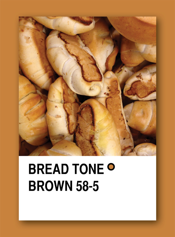 面包褐色基调颜色样本设计