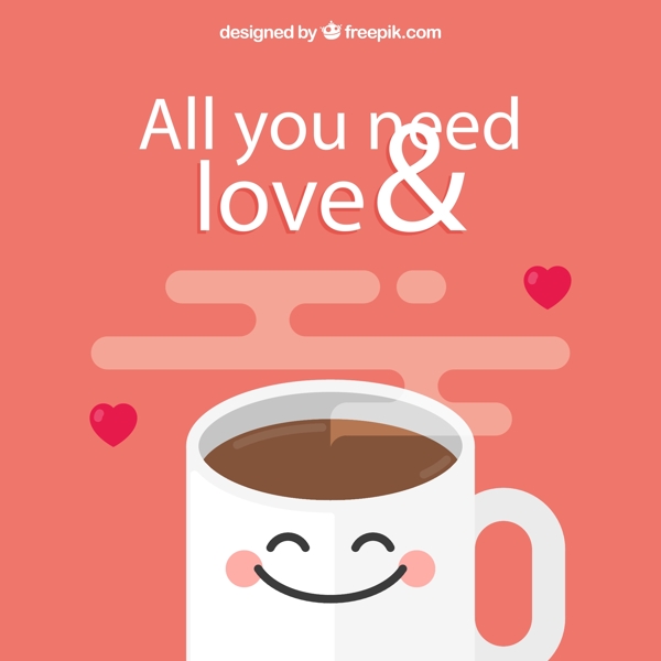 可爱表情咖啡海报图片