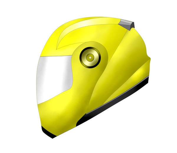 黄色防护头盔插图