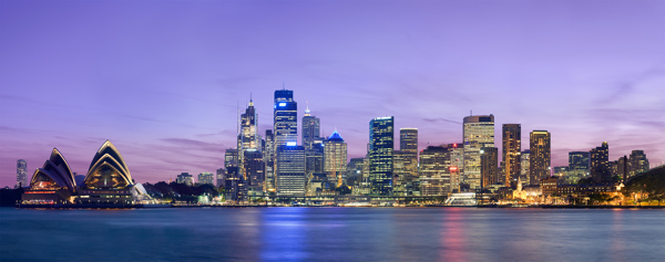 悉尼夜景图片
