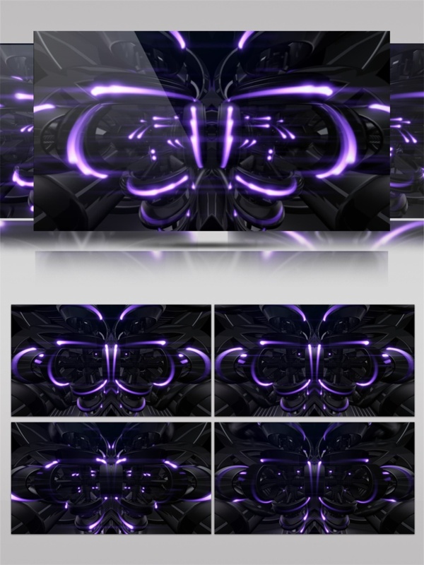 紫色激光舞台视频素材
