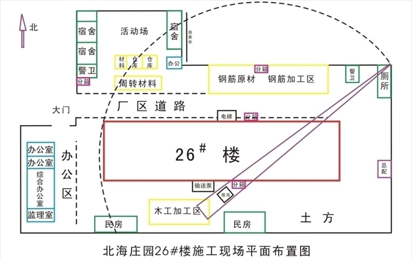 建筑工地平面图图片