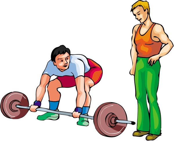 健身运动运动人物矢量素材EPS格式0364