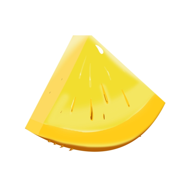 黄色切开菠萝水果