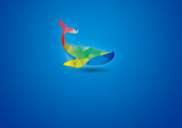 鲸鱼logo设计模板