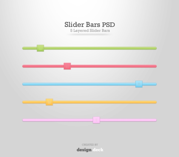5丰富多彩的自定义滚动条PSD