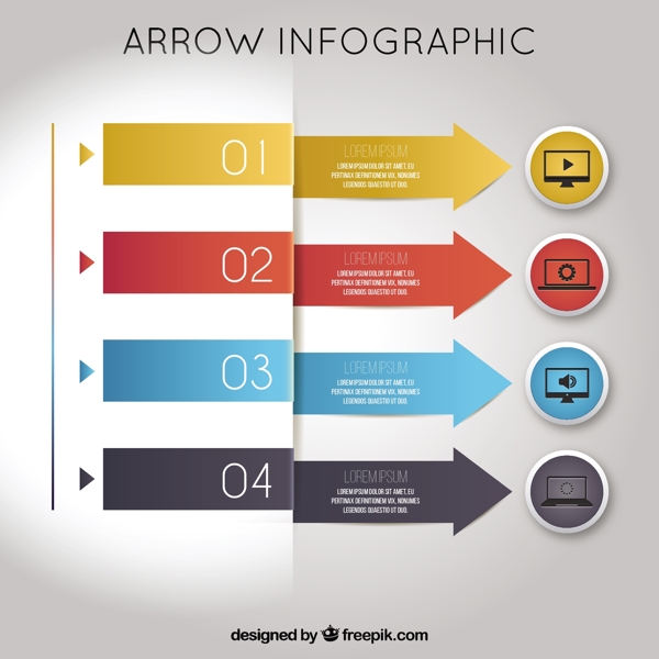 infography箭头图标