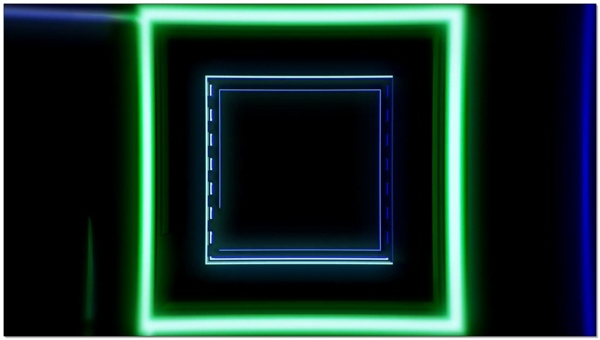 动态视频绿色边框素材