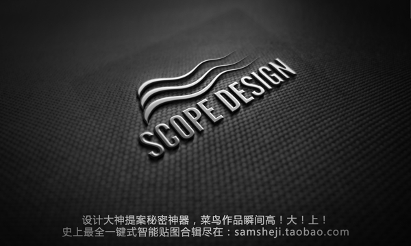 LOGO展示标志PSD智能贴图VI