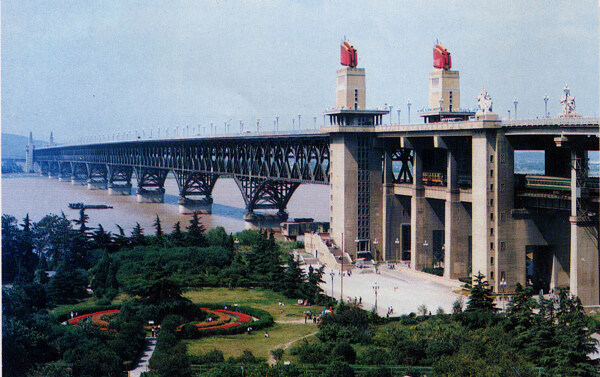 南京长江大桥旧照片图片