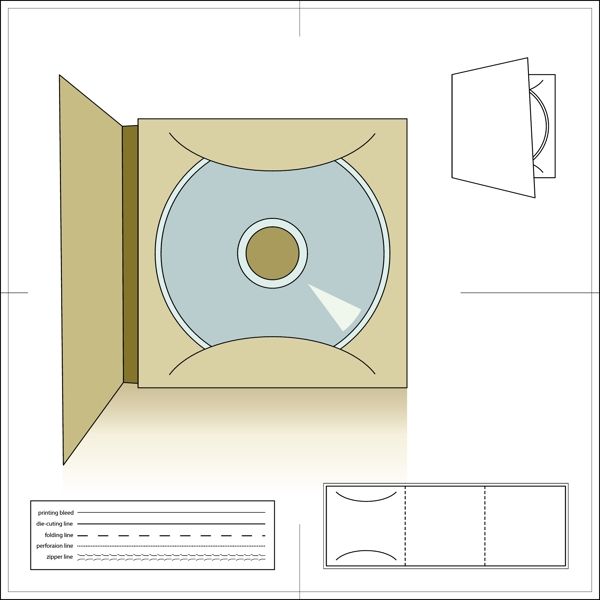 光盘包装盒图片