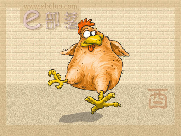 鸡动物插画十二生肖