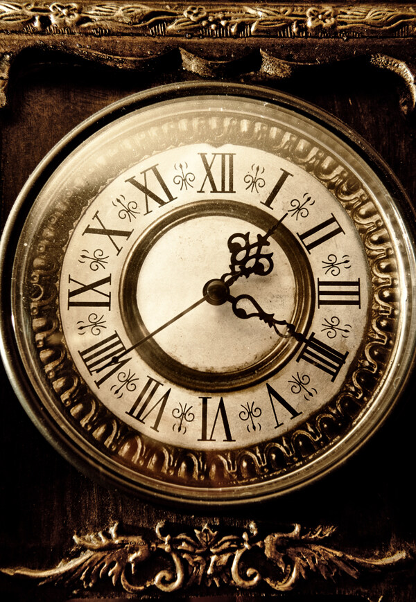 复古怀旧钟表背景图片