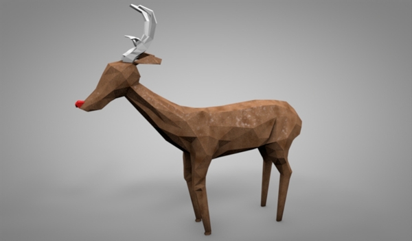 C4D模型麋鹿图片