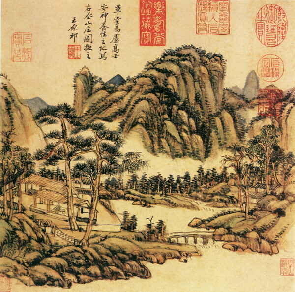 卢鸿草堂十志b山水画中国古画0839