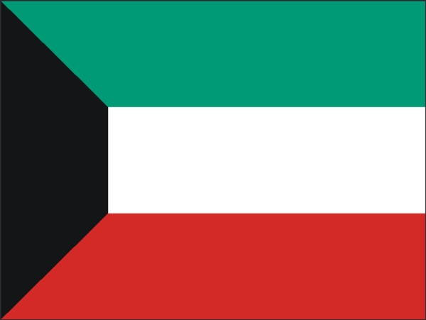 矢量科威特国旗