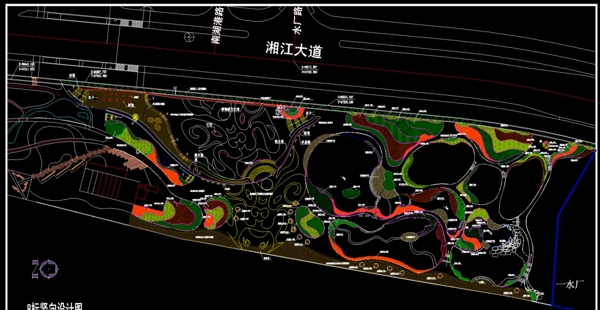 公园广场竖向设计图图片