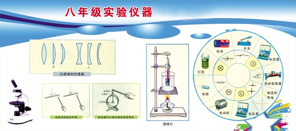 八年级实验仪器图片