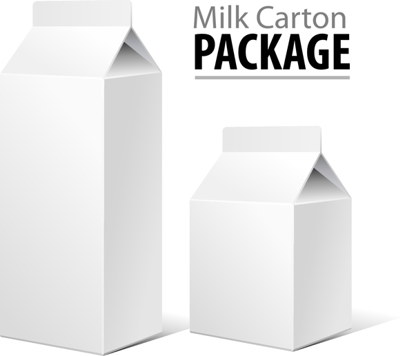 牛奶盒矢量素材矢量素材