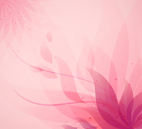 粉色抽象花卉背景矢量素材