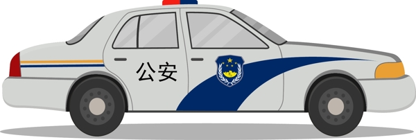 警车矢量图