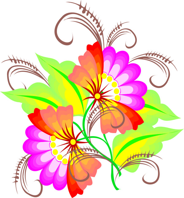 花瓣叶子图案设计