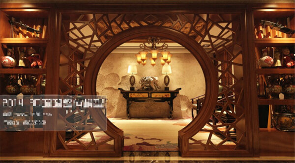 古典餐厅3D模型室内装饰